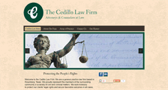 Desktop Screenshot of cedillolawfirm.com